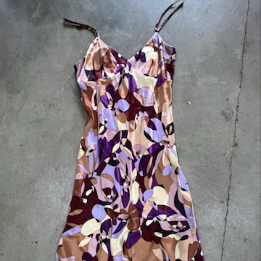 EXPRESS brand bias cut silk slip size 9/10